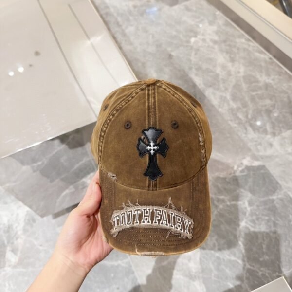 Chrome Hearts original made old ripped baseball caps