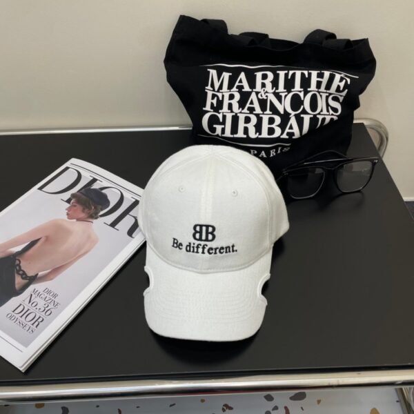 Original Balenciaga baseball cap black and white