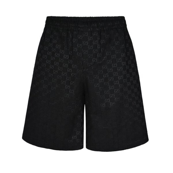 Gucci 1:1 SET black Monoprint short-sleeved shirt and shorts set