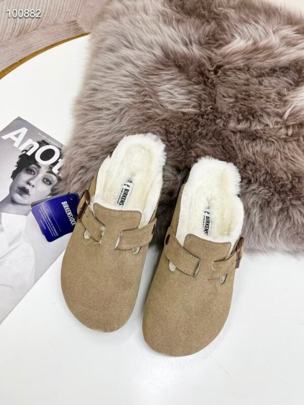 birkenstock original wool slippers imported mercerized cowhide suede upper