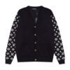 Louis Vuitton Knitted cardigan combed wool match color