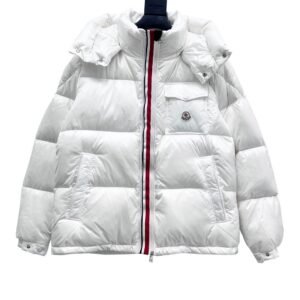Moncler down jacket Black white 500g white duck down patent skin waterproof