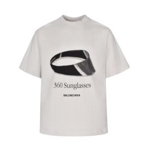 Balenciaga sunglasses printed short-sleeved T-shirt