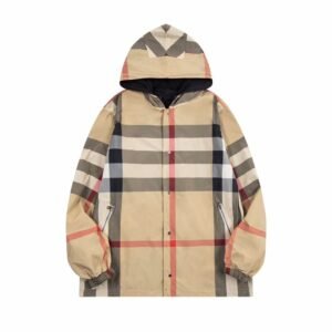 Burberry classic large plaid double-sided hooded jacket