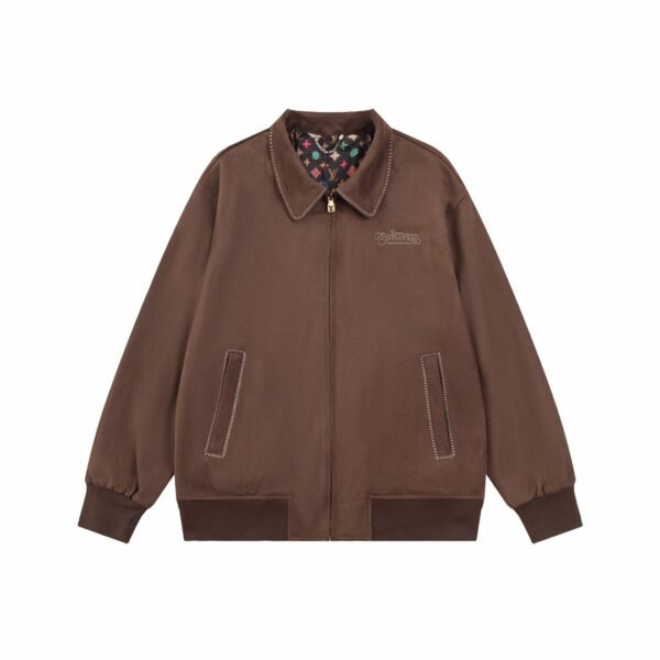 Louis Vuitton suede zipper jacket