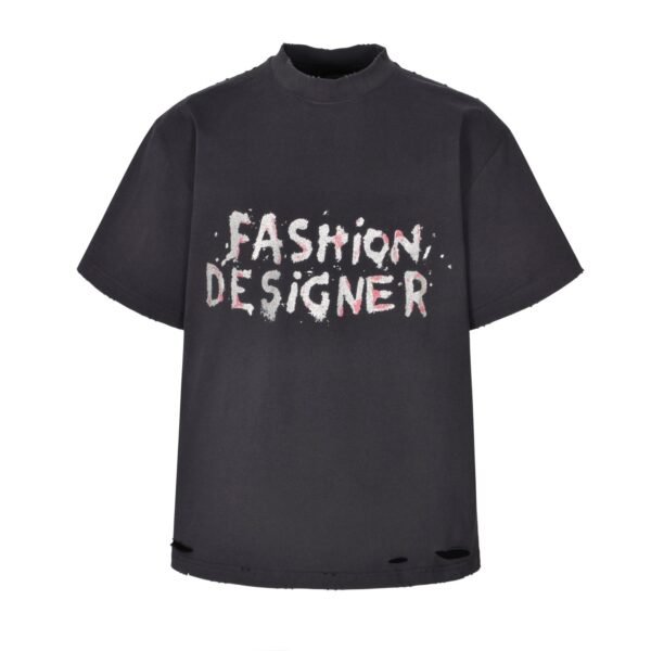 Balenciaga gold sand glitter print short sleeve