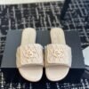 Chanel slippers Lazy slippers Black white Beige pink