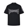 Balenciaga flame Sanskrit letter print short sleeve
