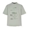 Balenciaga green graffiti 3M aged short sleeves