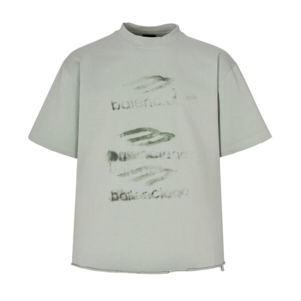 Balenciaga green graffiti 3M aged short sleeves