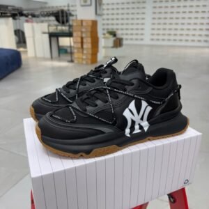 MLB chunky runner Running shoes black raw rubber strap