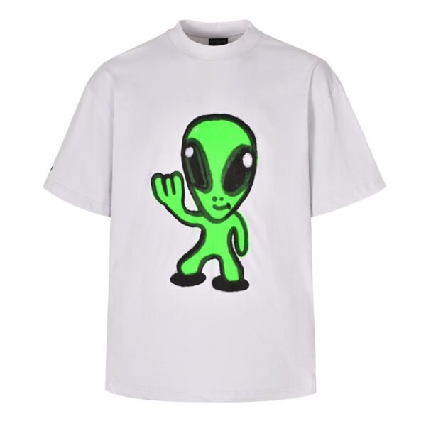 Balenciaga’s dissolved smiling alien T-shirt