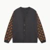 Louis Vuitton Knitted cardigan combed wool match color
