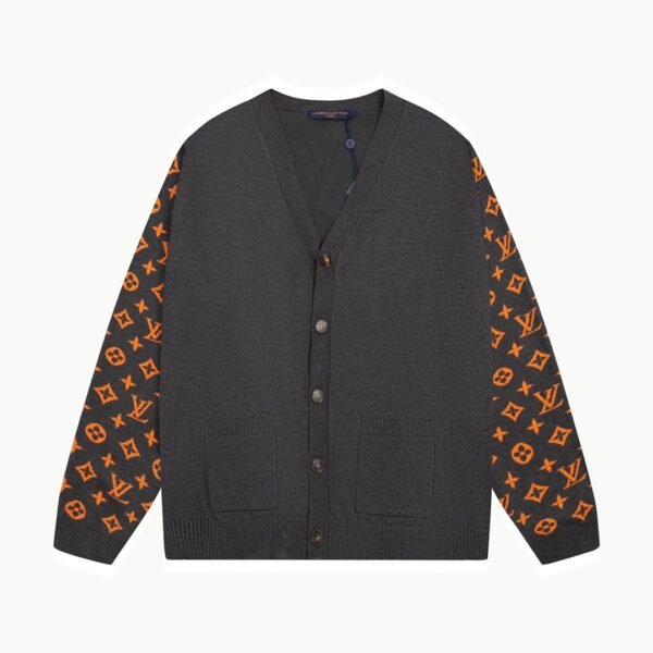 Louis Vuitton Knitted cardigan combed wool match color