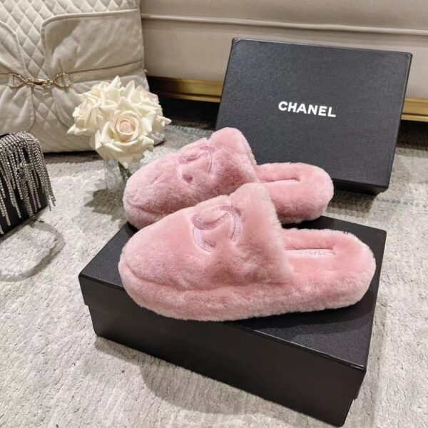 Chane Wool slippers pure fur all lamb wool