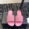 Chanel slippers Lazy slippers Black white Beige pink