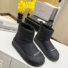 balenciaga sheepskin all-in-one snow boots