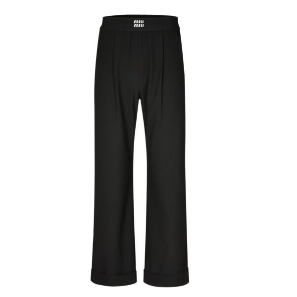 Miumiu straight-leg wool corset trousers