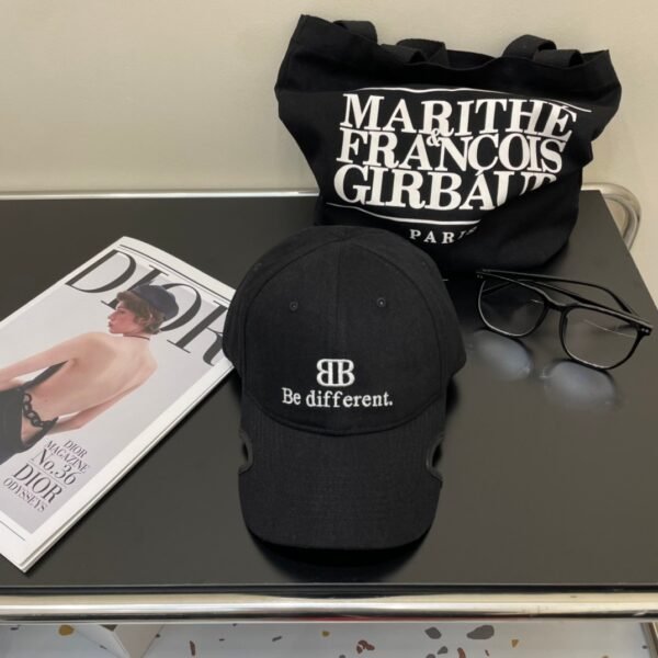 Original Balenciaga baseball cap black and white