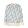 Dior full-print Jacquard round-neck Sweater (off-white)