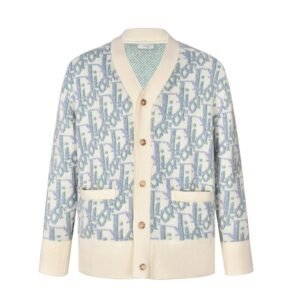 Dior full-print Jacquard Cardigan sweater (off-white)