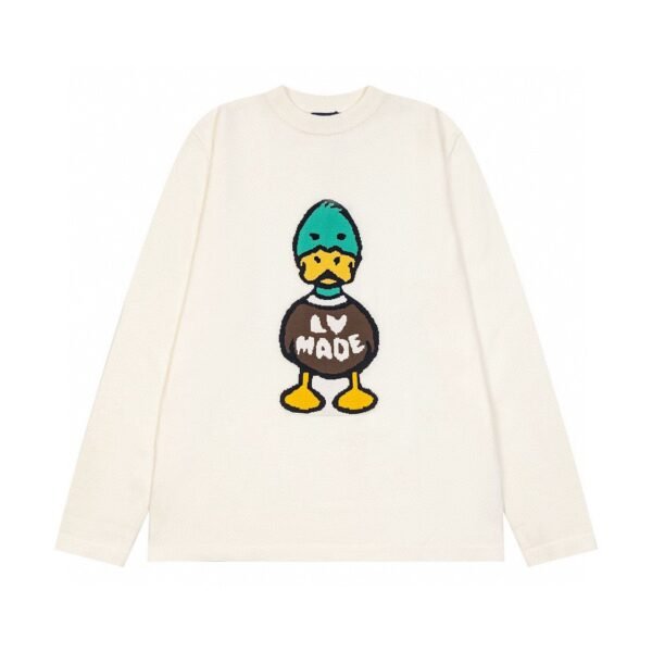 louis vuitton Duck alphabet knitted long-sleeved wool