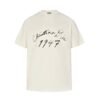 Dior cursive flocking print short sleeve (off-white)