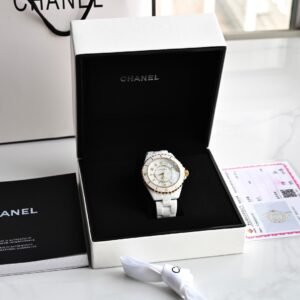 Chanel White Watch Ceramic mechanical watch