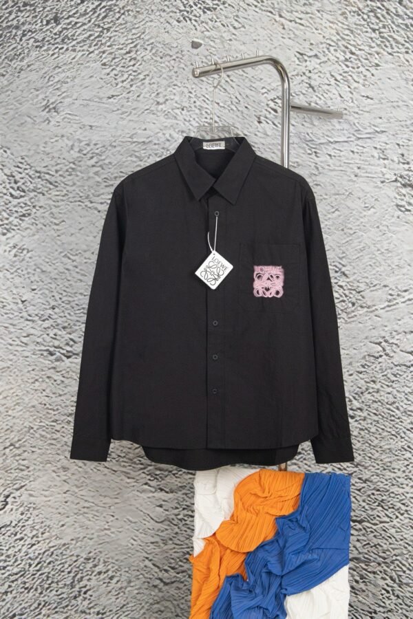 Loewe new phosphor embroidered long-sleeved shirt ME03
