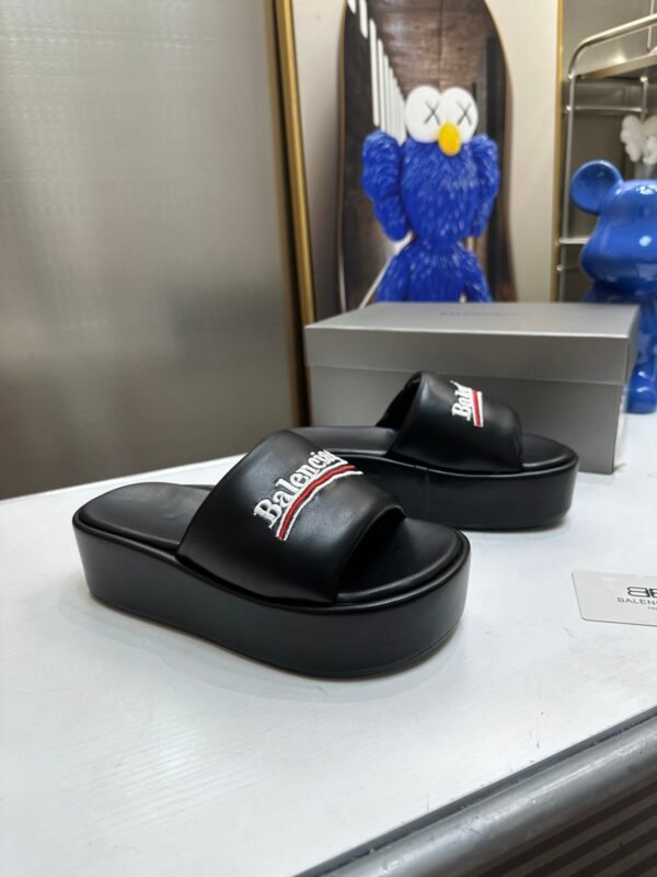 balenciaga couple platform slippers