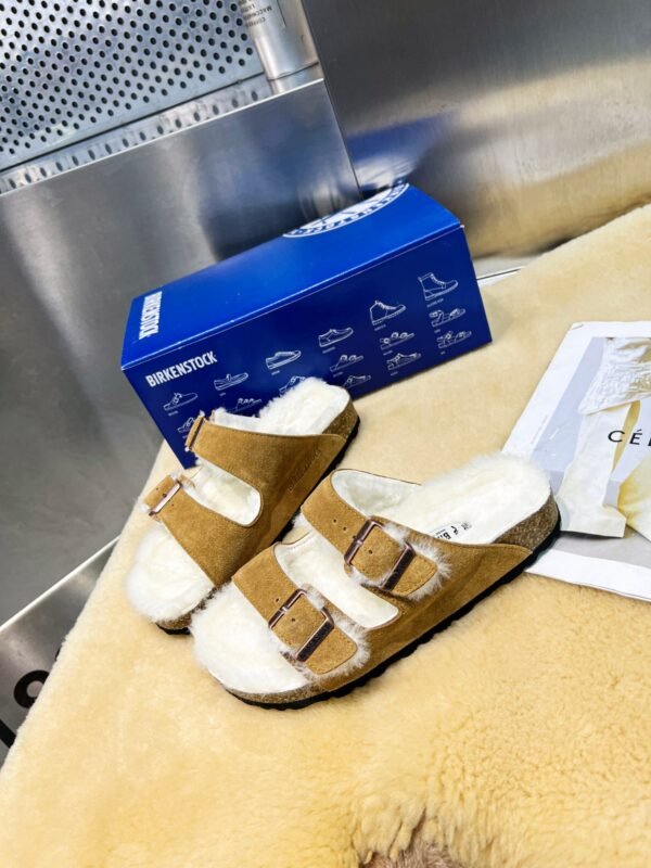 birkenstock original wool slippers imported mercerized cowhide suede upper