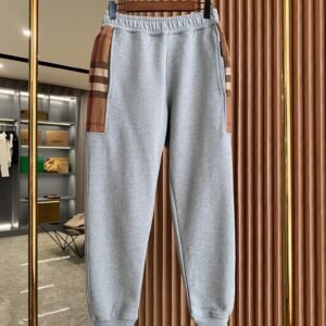Burberry plaid cotton blend sweatpants suit