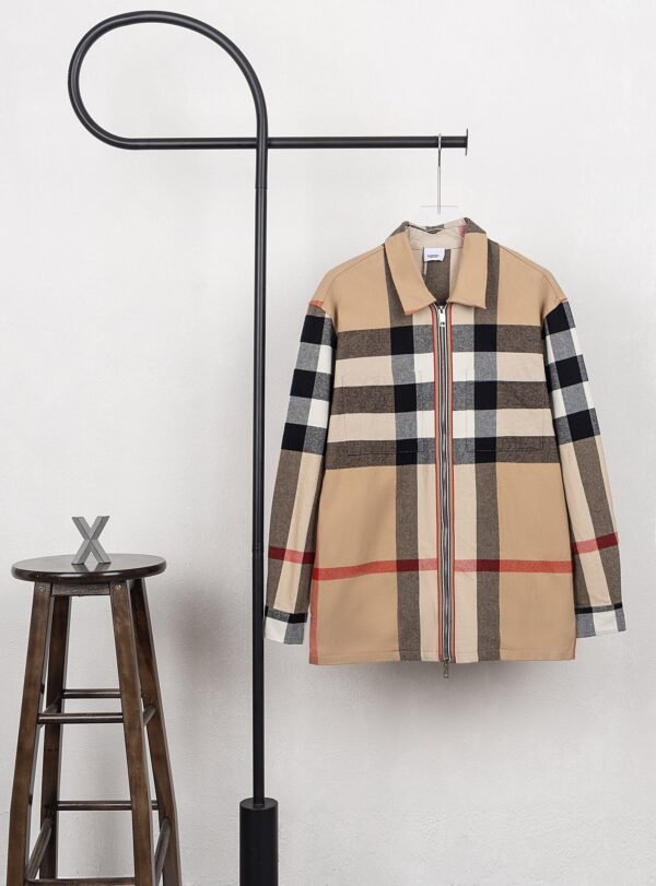 Burberry Wool textile zipper jacket