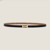 Hermes focus buckle & reversible leather strap 13mm