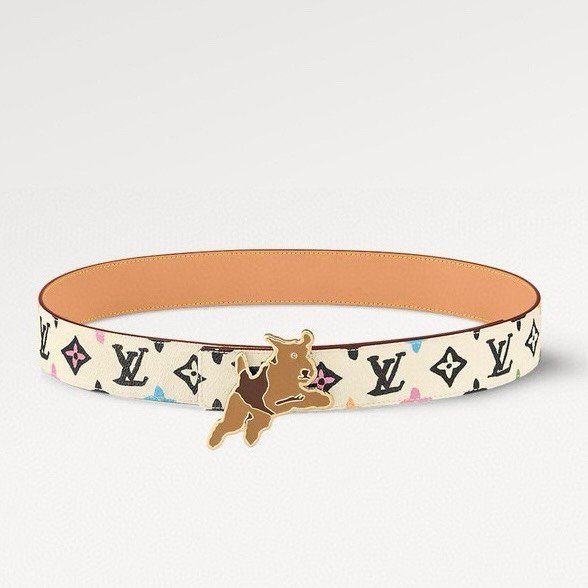 Louis Vuitton & tyler BELT monogram craggy reversible belt