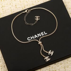 Chanel diamond full woven necklace
