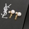 YSL classic pearl stud earrings