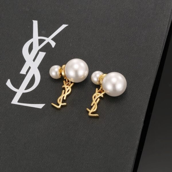 YSL classic pearl stud earrings
