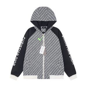 Dior full printing jacket Fashion nylon sweater