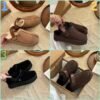 UGG Lana Kroger shoes thick-soled 4.45cm back two-way wool slippers
