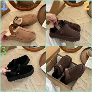 036366.jpg UGG Lana Kroger shoes thick-soled 4.45cm back two-way wool slippers