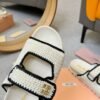 miumiu woolen knitted slippers