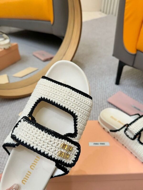 miumiu woolen knitted slippers
