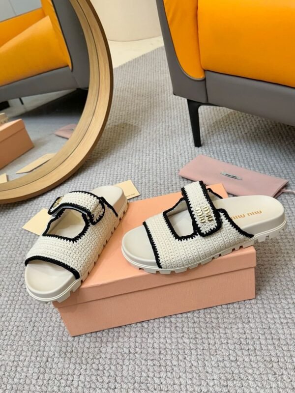 miumiu woolen knitted slippers