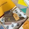 Louis Vuitton x Timberland collaboration boots, embossed waterproof suede cowhide premium leather.