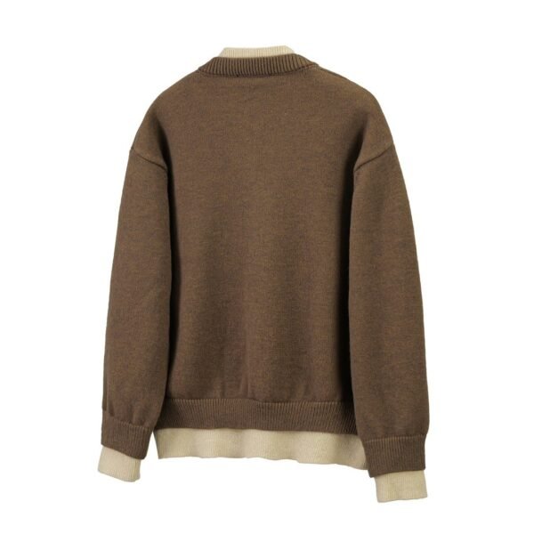 Miumiu sweater fake two-piece wool cardigan