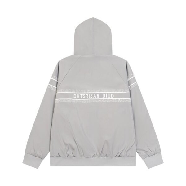 Dior hooded hoodie front and back design