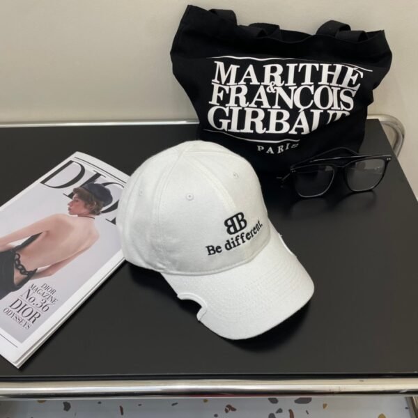 Original Balenciaga baseball cap black and white
