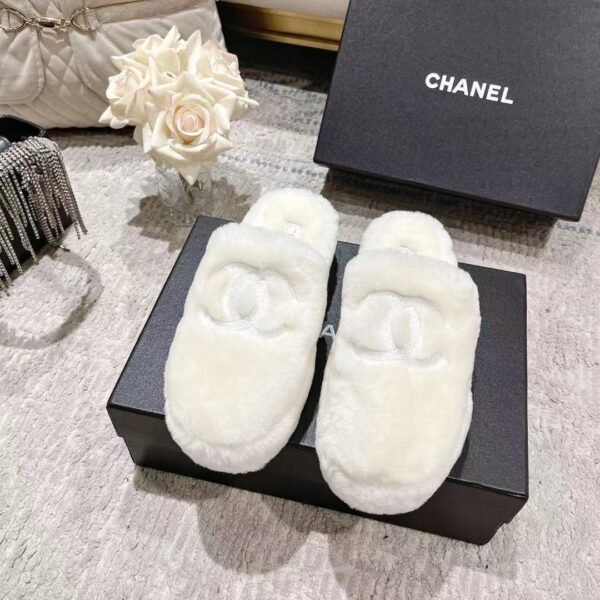 Chane Wool slippers pure fur all lamb wool