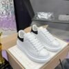 McQueen White shoes calfskin leather sneakers